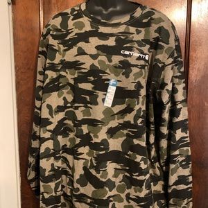 Black Blind Duck Camo long sleeve Carhartt Camo shirt.